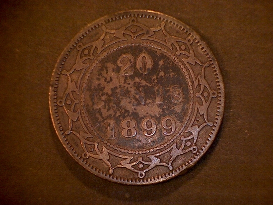 NFLD.-1899-20-Cents